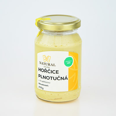 Horčica plnotučná s fruktózou 250 g Natural