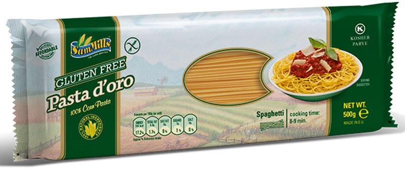 Kukuričné špagety bezlepkové 500g