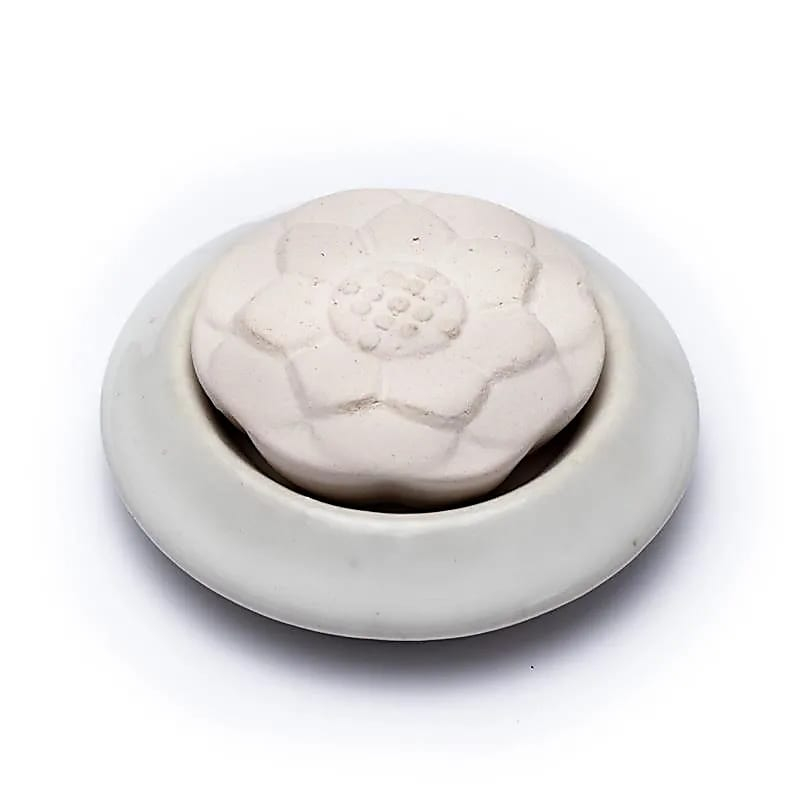 Aromakameň (pasívny difuzér) Lotos – biely, priemer 7,5 cm