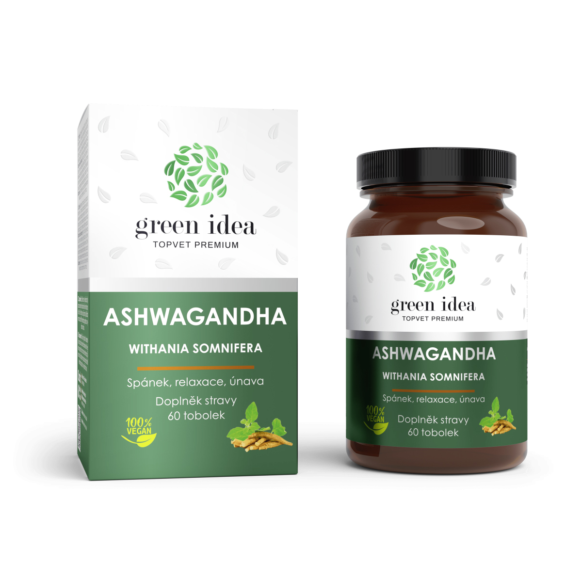 Ashwagandha - Spánok, relaxácia, únava, Kapsuly