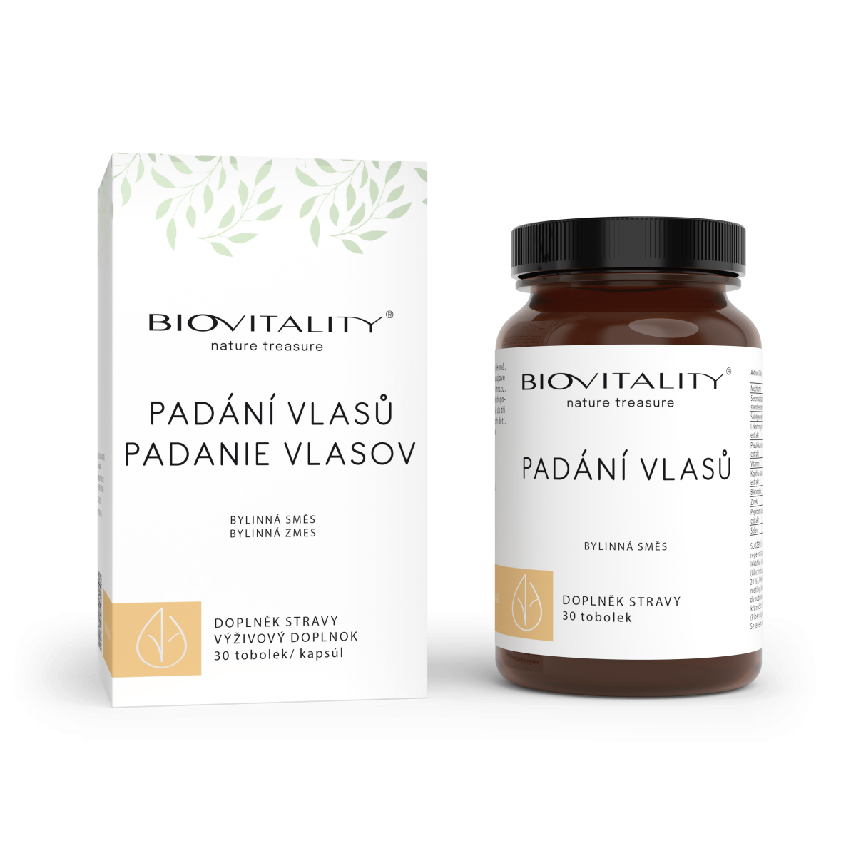 Biovitality PADANIE VLASOV - bylinný komplex s vitamínmi na vlasy