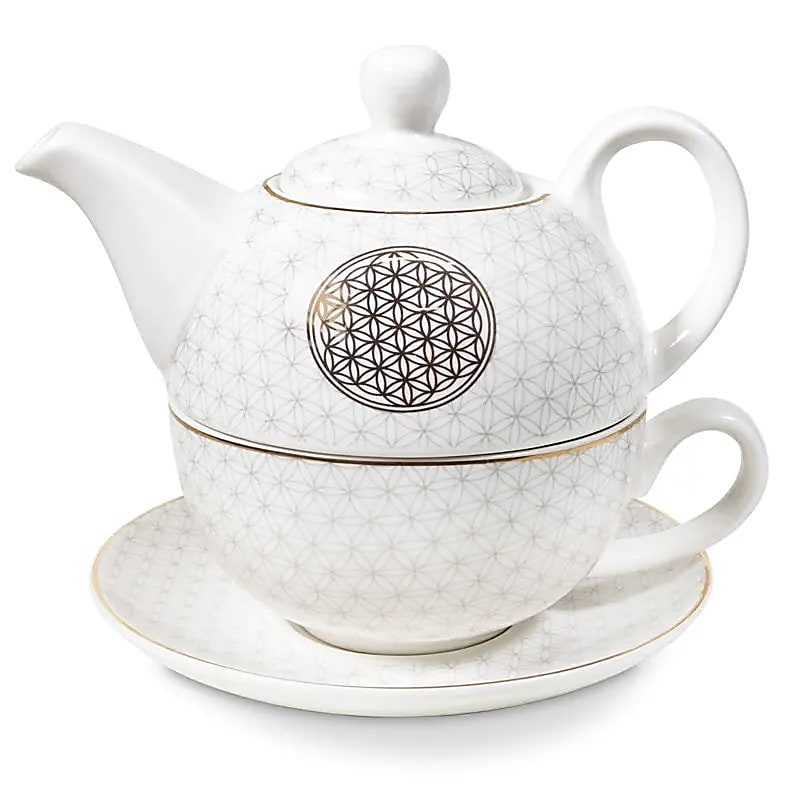 Čajová súprava pre jedného – Kvet života (Tea for One), 400 ml