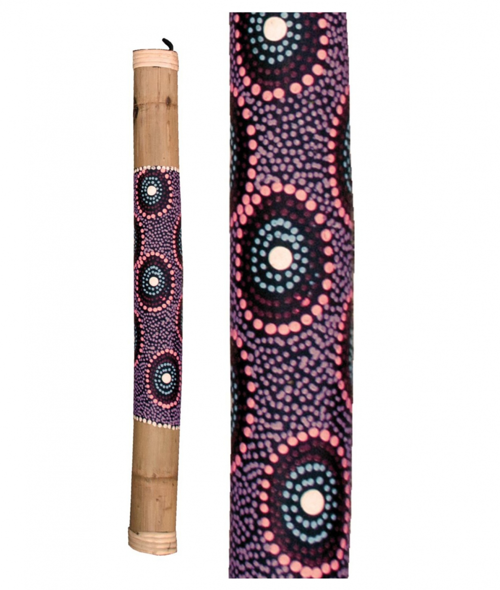 Dažďová palica z bambusu maľovaná 60 cm