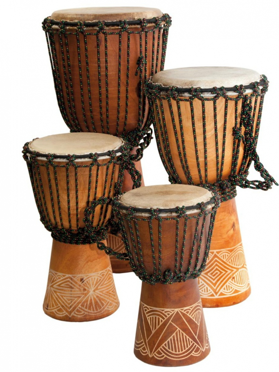 Djembe Bali Beginner Mahagón 65cm Carved