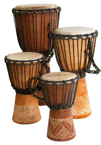 Djembe Bali Beginner Mahagón Carved 60cm