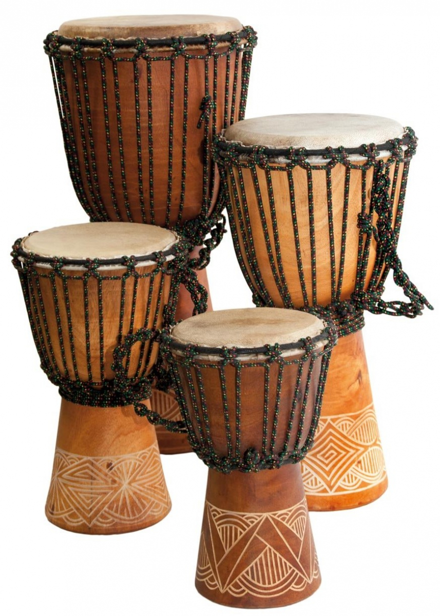 Djembe Beginner Bali Mahagón s rezbou 40 cm