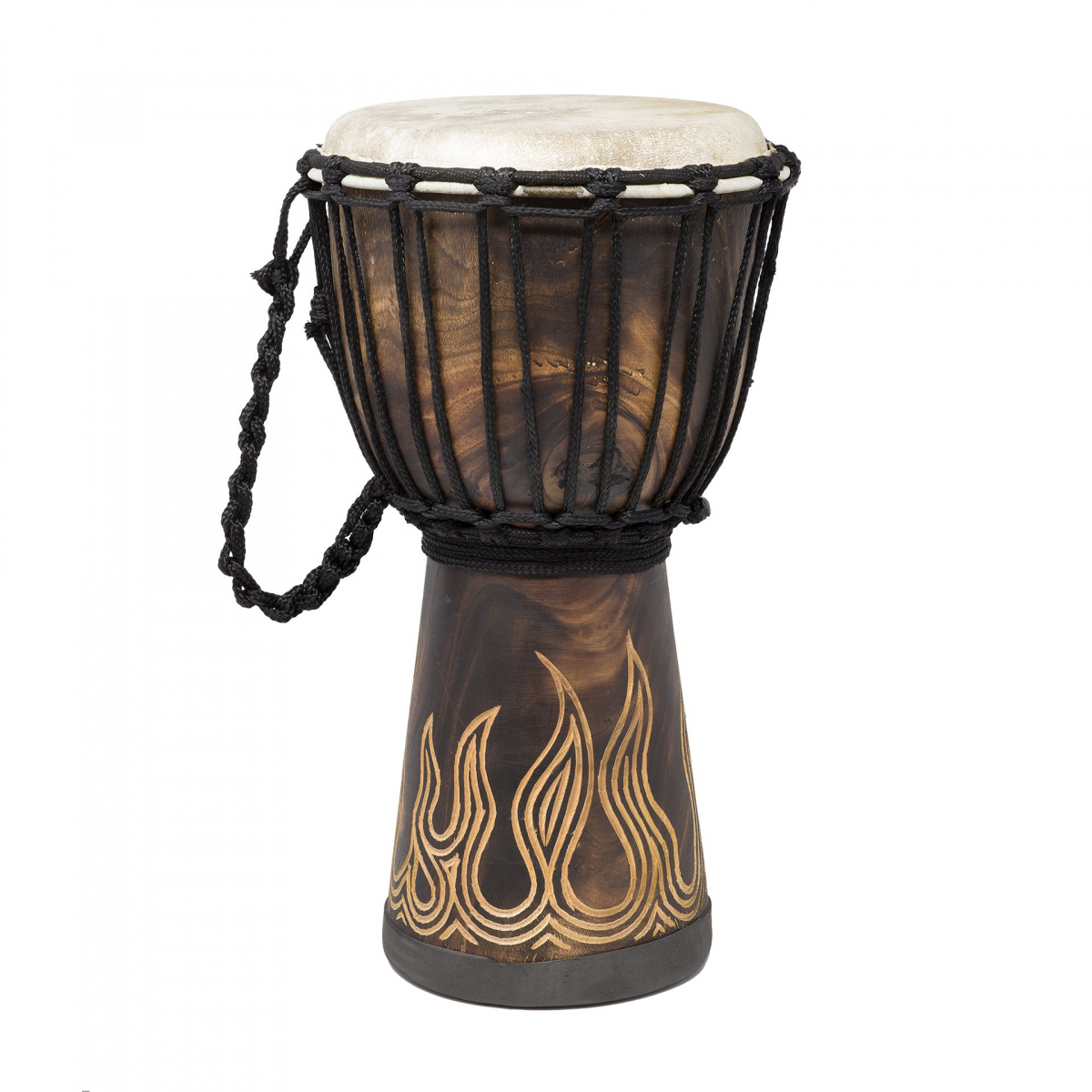 Djembe Beginner Bali Mahagón s rezbou Oheň 40 cm