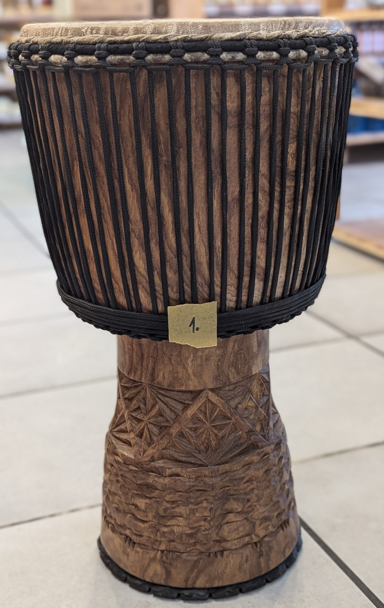Djembe Top Guinea Rosewood (Guéni) 64,5cm priemer 34cm