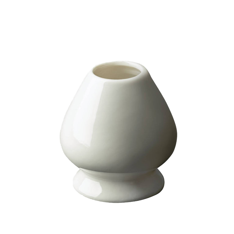 Držiak na matcha metličku „Giniro“ (chasentate) – biely so zlatými akcentmi