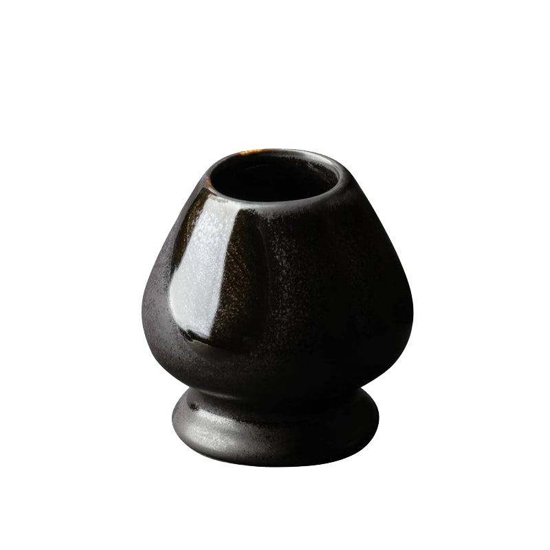 Držiak na matcha metličku „Kuro“ (chasentate) – lesklý čierny