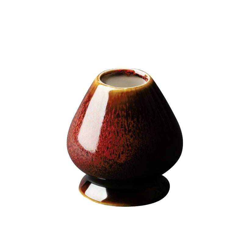 Držiak na matcha metličku „Shinku“ (chasentate) – tmavočervený