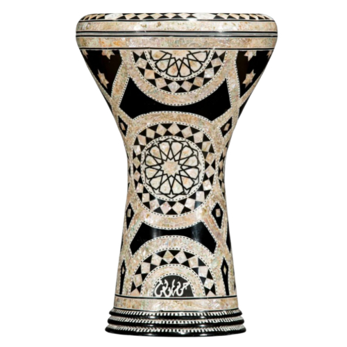 Gawharet EL Fan -  Doumbek (Darbuka) Ivory Pearl Planets 8.75” x 17”