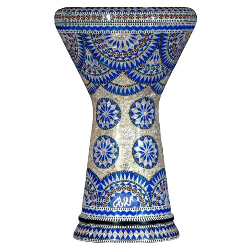 Gawharet EL Fan - Soumbaty Doumbek (Darbuka)  Mother of pearl Garden 9”x 19
