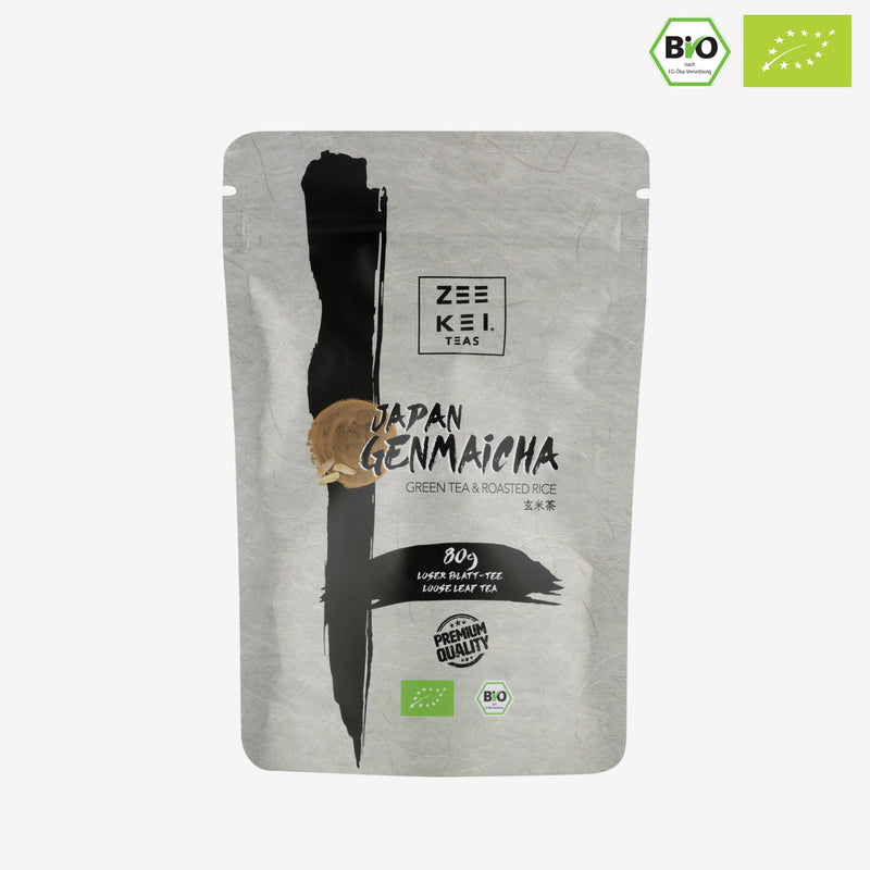 Genmaicha zelený čaj BIO – sypaný lístkový čaj 80 g (Bancha + pražená ryža)