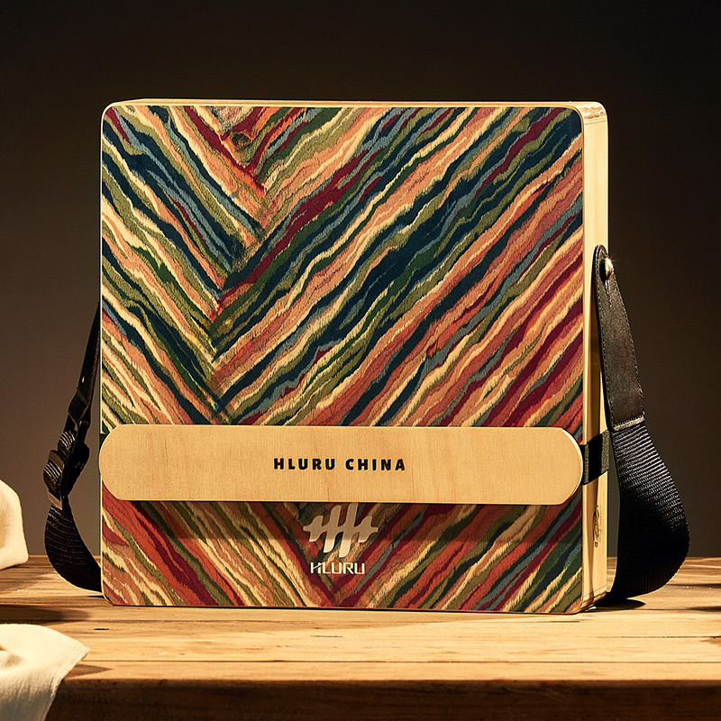 Hluru Cajon - Zebra / Maple Wood, Pattern