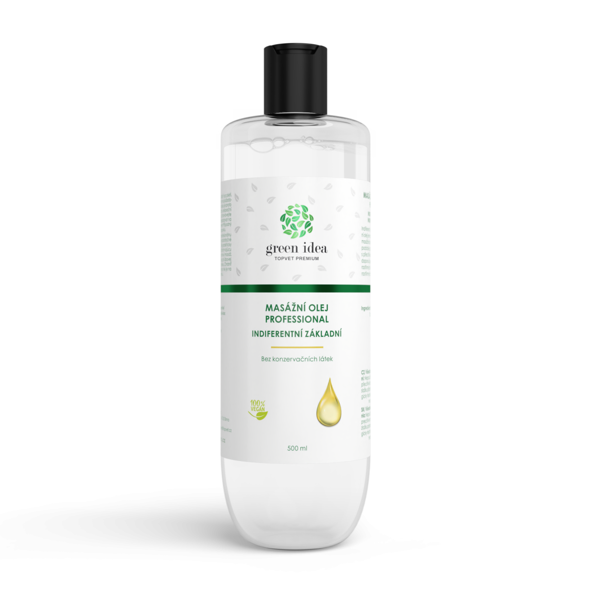 Indifirentný základný masážny olej, 500ml