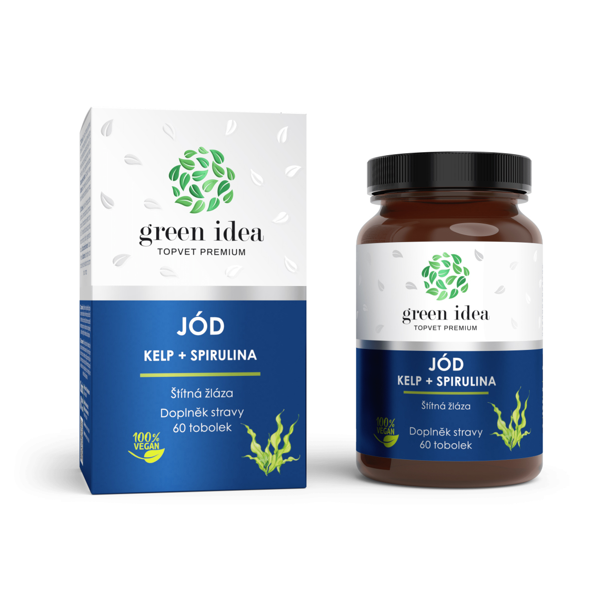 JÓD - KELP+SPIRULINA - štítna žľaza - Kapsuly