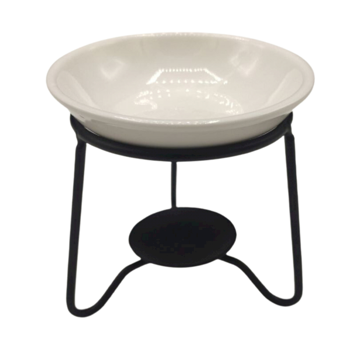 Keramická Aróma Lampa s Klasickým kovovým stojanom