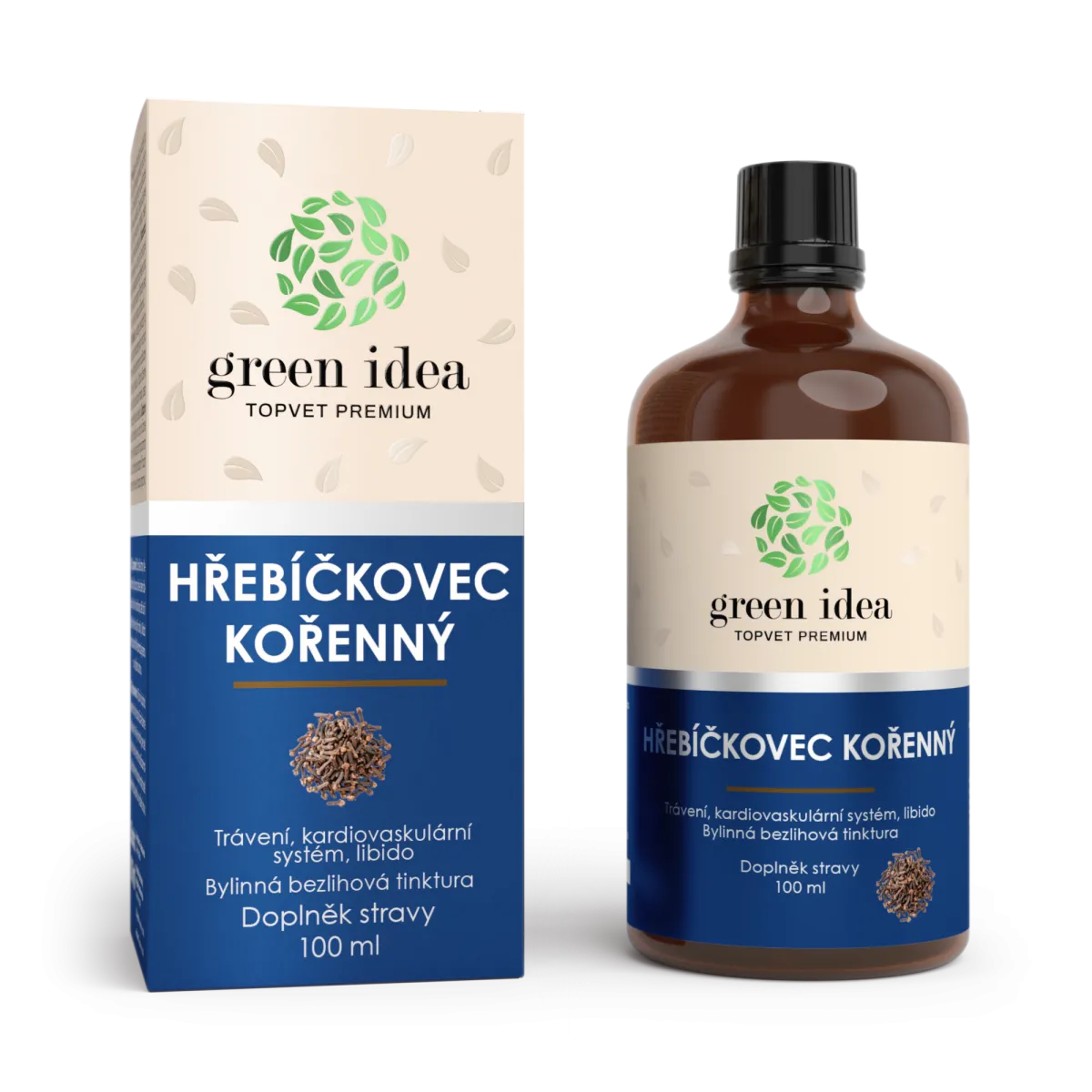 Klinčekovec voňavý bezliehová tinktúra - Trávenie, kardiovaskulárny systém, libido