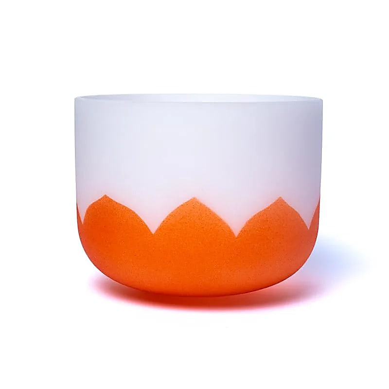 Kryštálová spievajúca miska Lotos - Chakra 2 - 30cm, D-tón, 432Hz