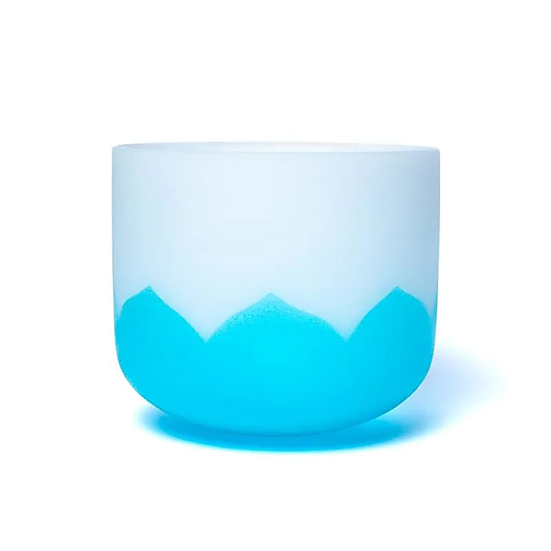 Kryštálová spievajúca miska Lotos - Chakra 5 - 20cm, G-tón, 432Hz