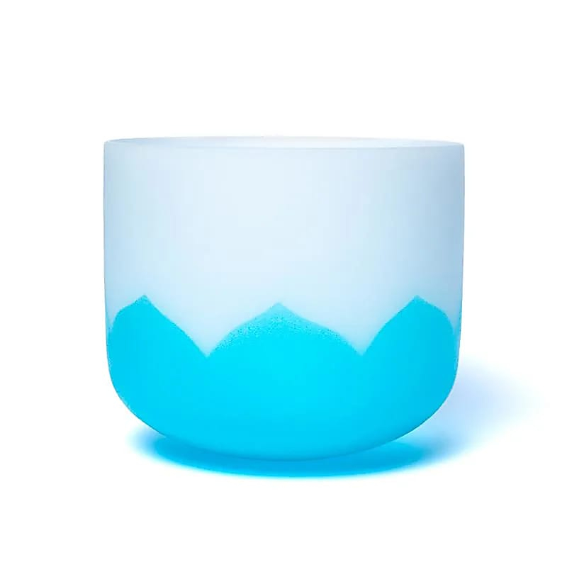 Kryštálová spievajúca miska Lotos - Chakra 5 - 30cm, G-tón, 432Hz