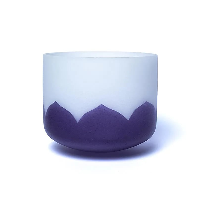 Kryštálová spievajúca miska Lotos - Chakra 6 - 20cm, A-tón, 432Hz