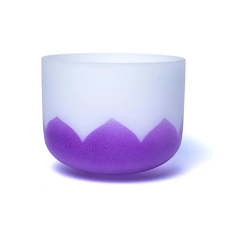 Kryštálová spievajúca miska Lotos - Chakra 7 - 30cm, B-tón, 432Hz