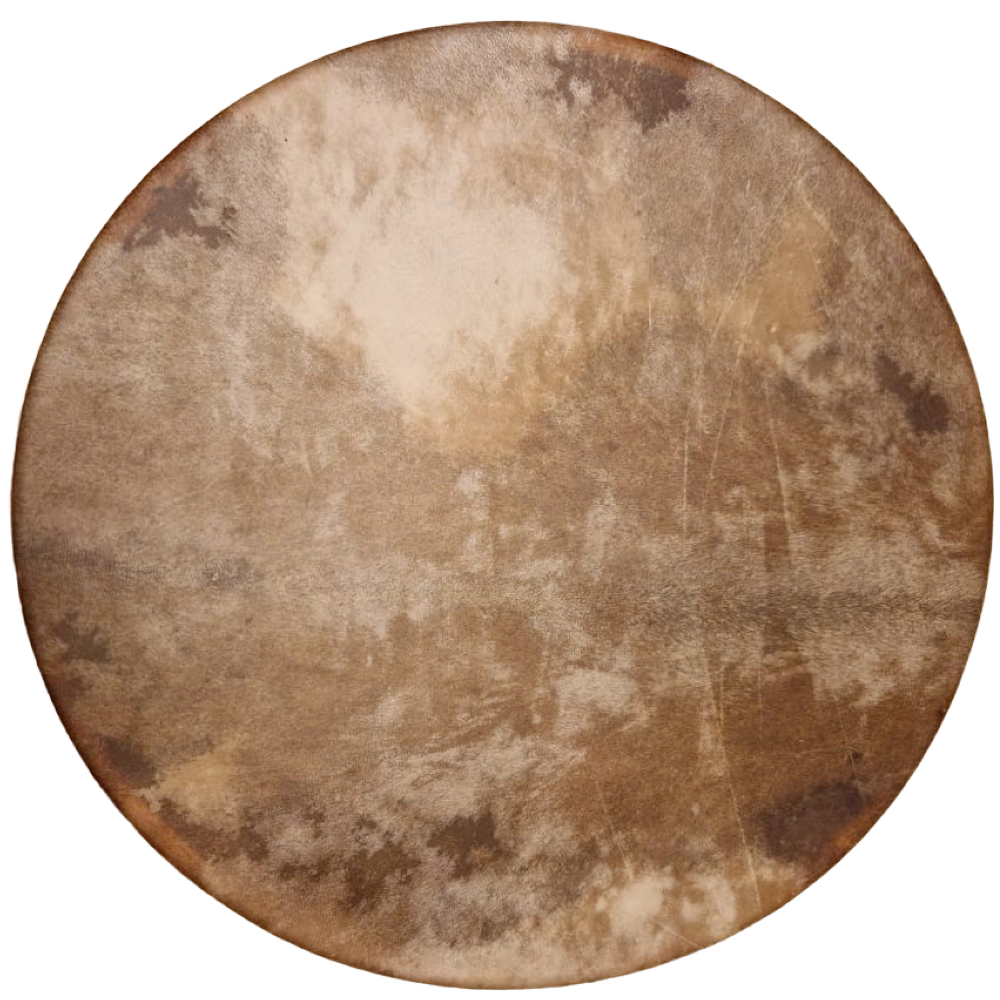 Laditeľný šamanský bubon 46cm Jaseň - Jelenia koža - s energetickým kameňom Petrovič Drums