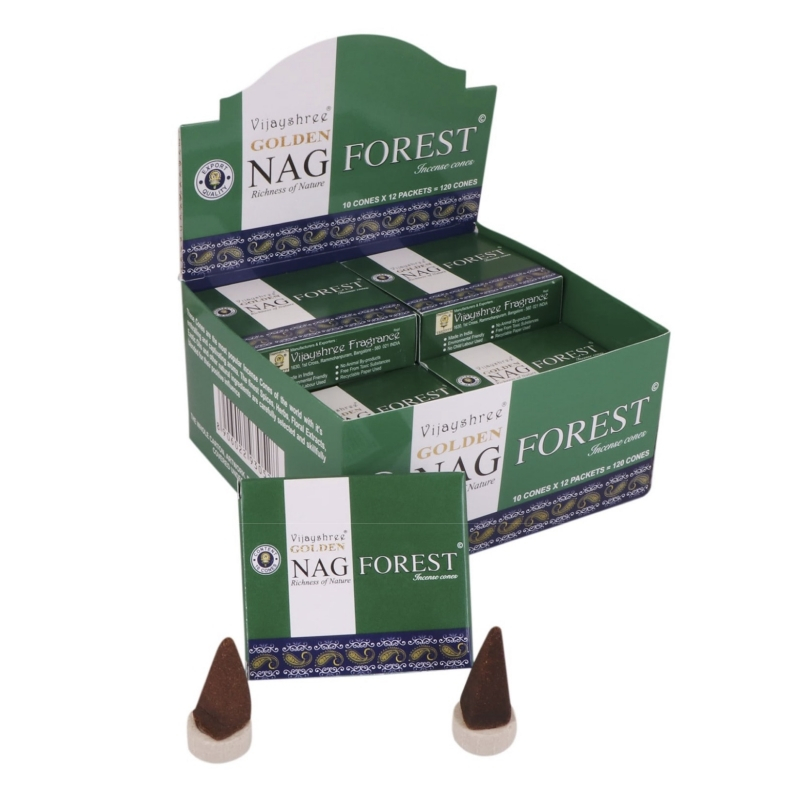 Masala vonné kužele GOLDEN NAG - Forest