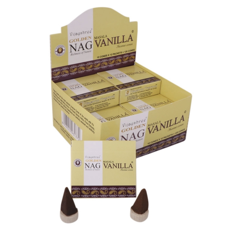 Masala vonné kužele GOLDEN NAG - Vanilka