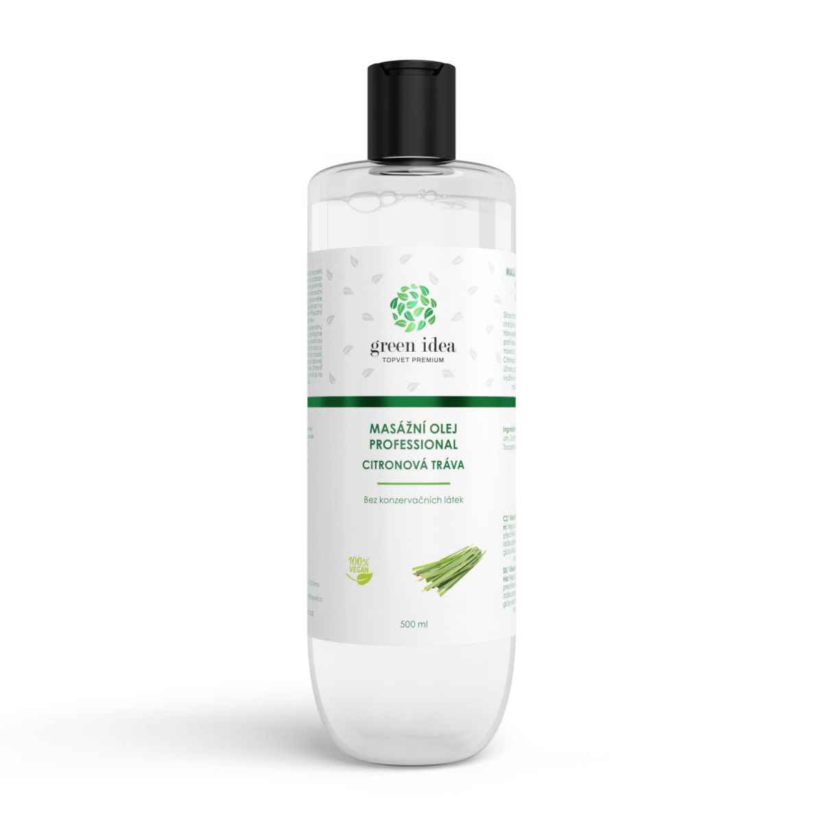 Masážny olej - Citrónová tráva, 500ml