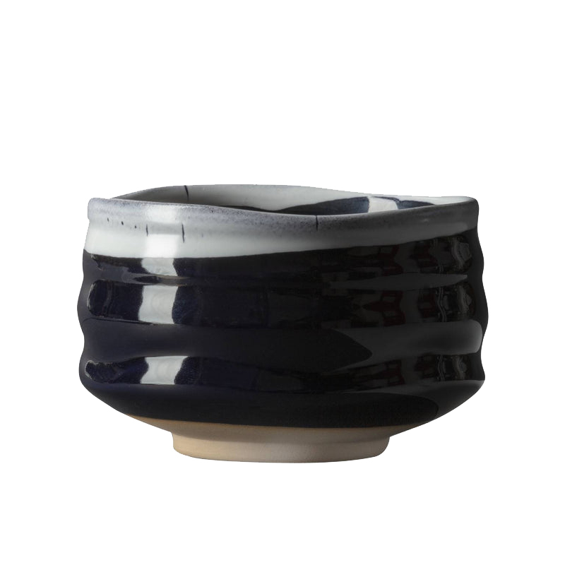 Matcha misa „Zougeiro“ (chawan) – 430 ml, čierna s glazovaným okrajom