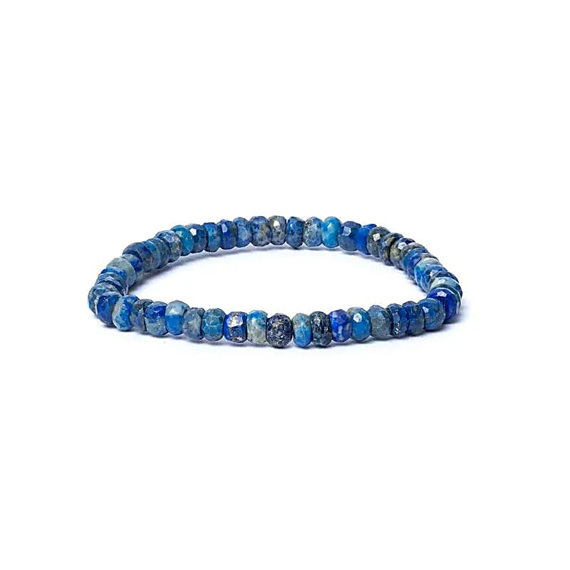 Náramok - Lapis lazuli fazetový AA kvalita, 6mm