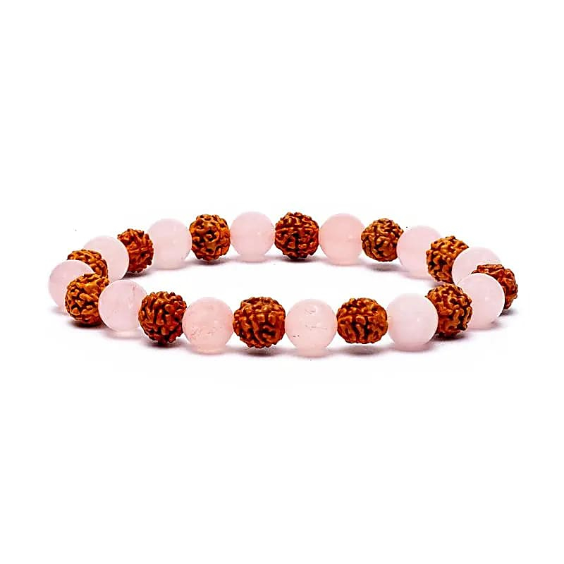 Náramok - Rudraksha / Ruženín