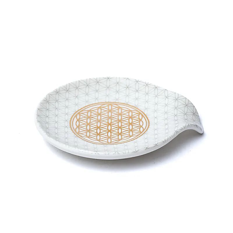 Odkladacia miska na čajové vrecúško – Kvet života