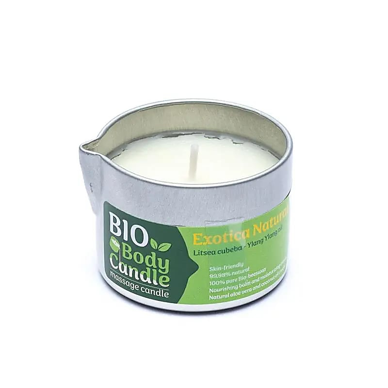 Organická masážna sviečka z včelieho vosku – Exotica, 50 ml