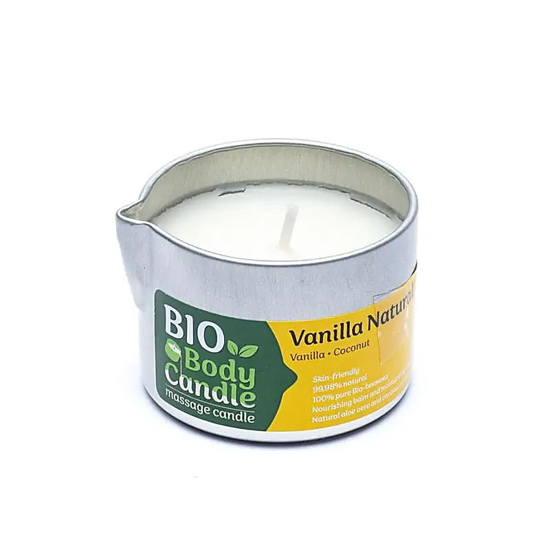 Organická masážna sviečka z včelieho vosku – Vanilka, 50 ml