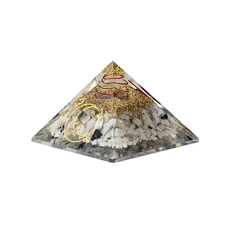 Orgonitová pyramída – mesačný kameň so symbolom Mesiaca