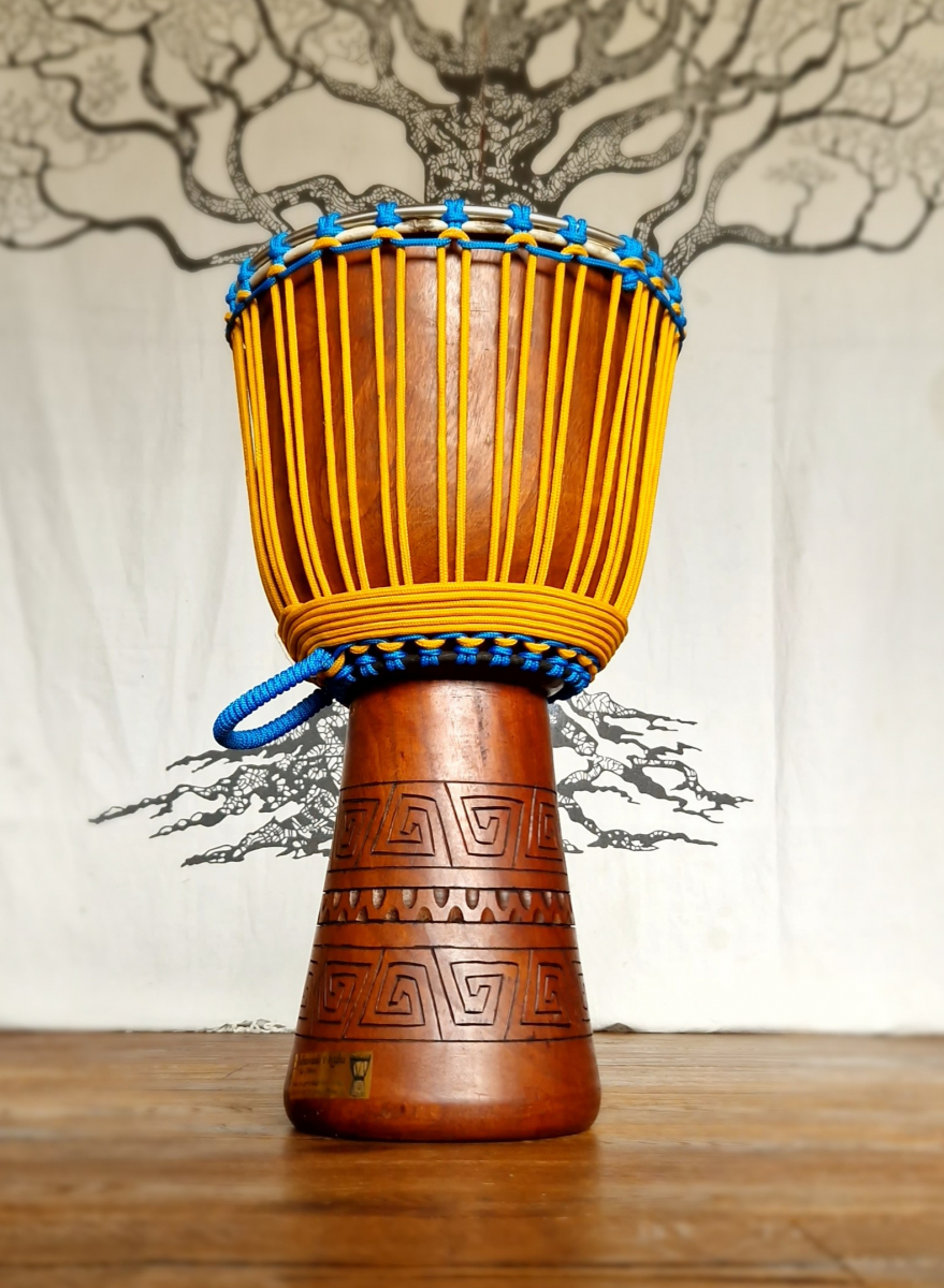Petrovič Drums - Djembe Mahagony Premium L Jelenia Koža      