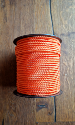 Profesionálna šnúra na djembe 5 mm s jadrom oranžová