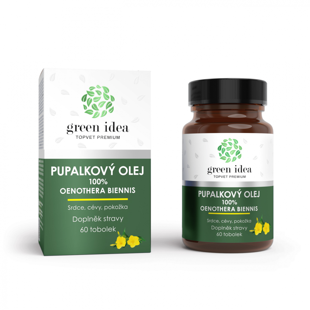 Pupalka dvojročná - Srdce, cievy, pokožka - Kapsuly