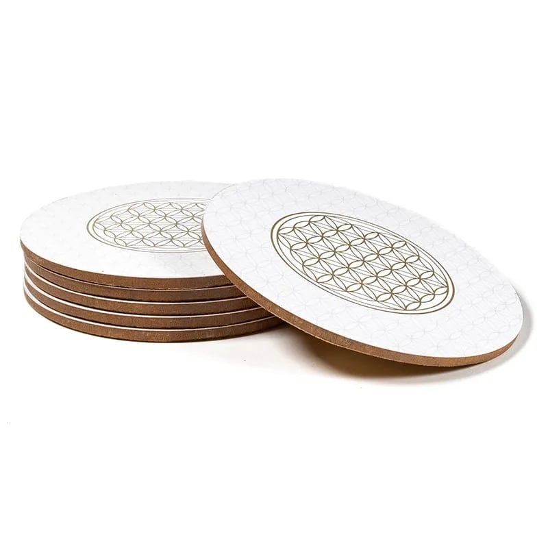 Sada podtáckov – Kvet života (6 ks), 10 cm