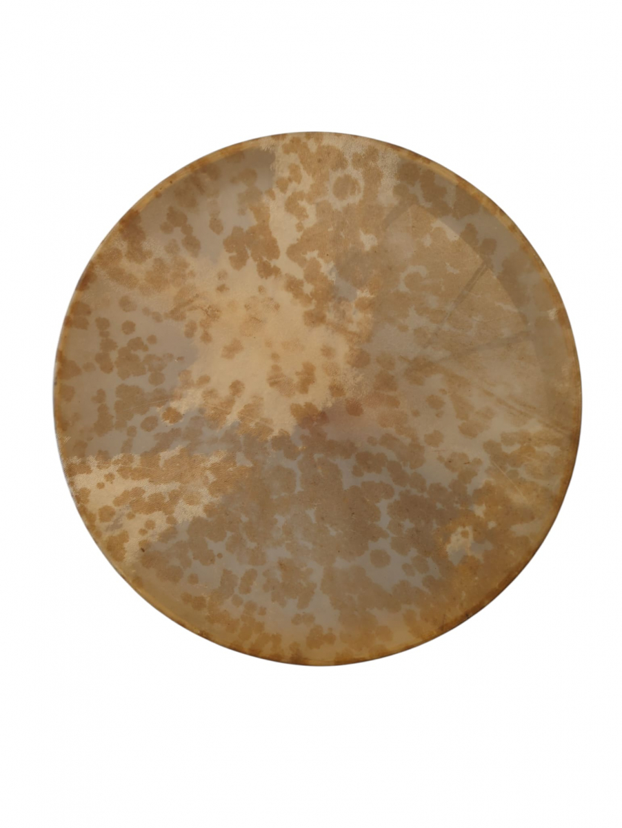 Šamanský bubon kruhový 50cm masívne drevo - ručne holená kozia koža