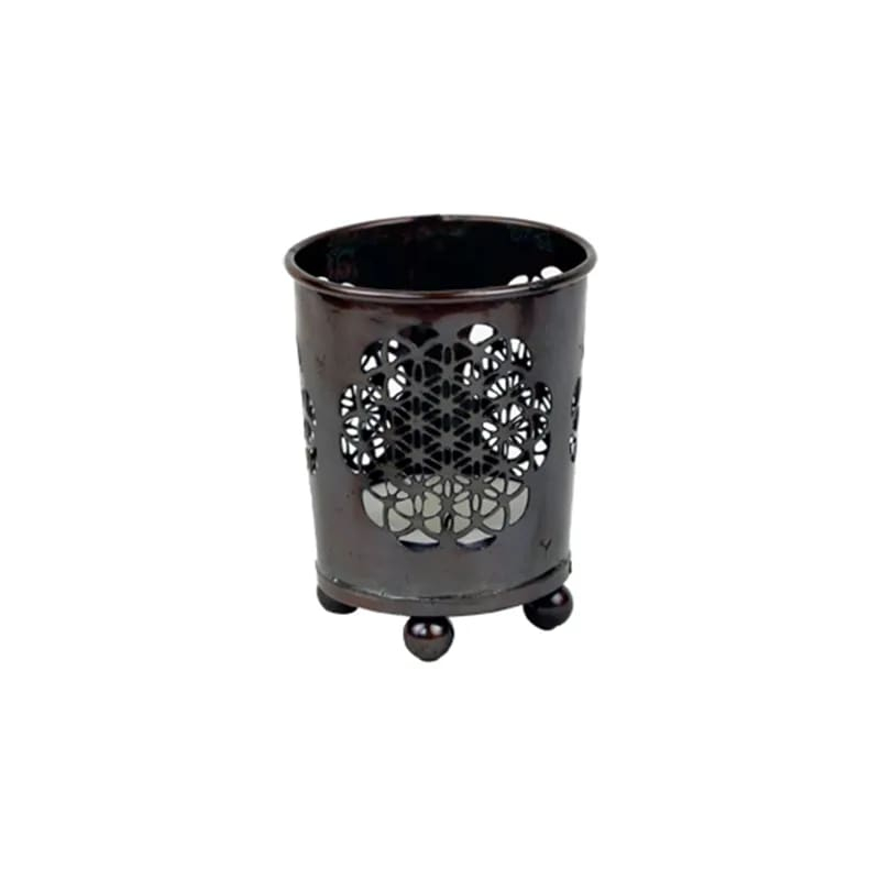 Svietnik na sviečku kovový - Kvet života (6x5cm)