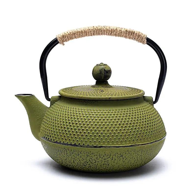 Tetsukyusu smaltovaná kanvica na čaj 0,6 l zelená