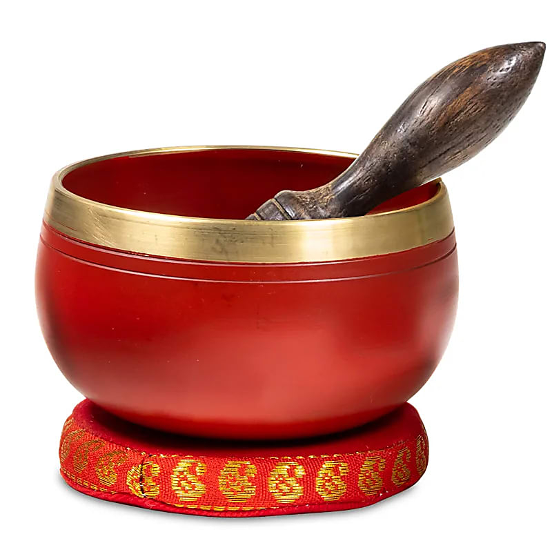 Tibetská miska červená 220g- Muladhara (root, koreňová) chakra