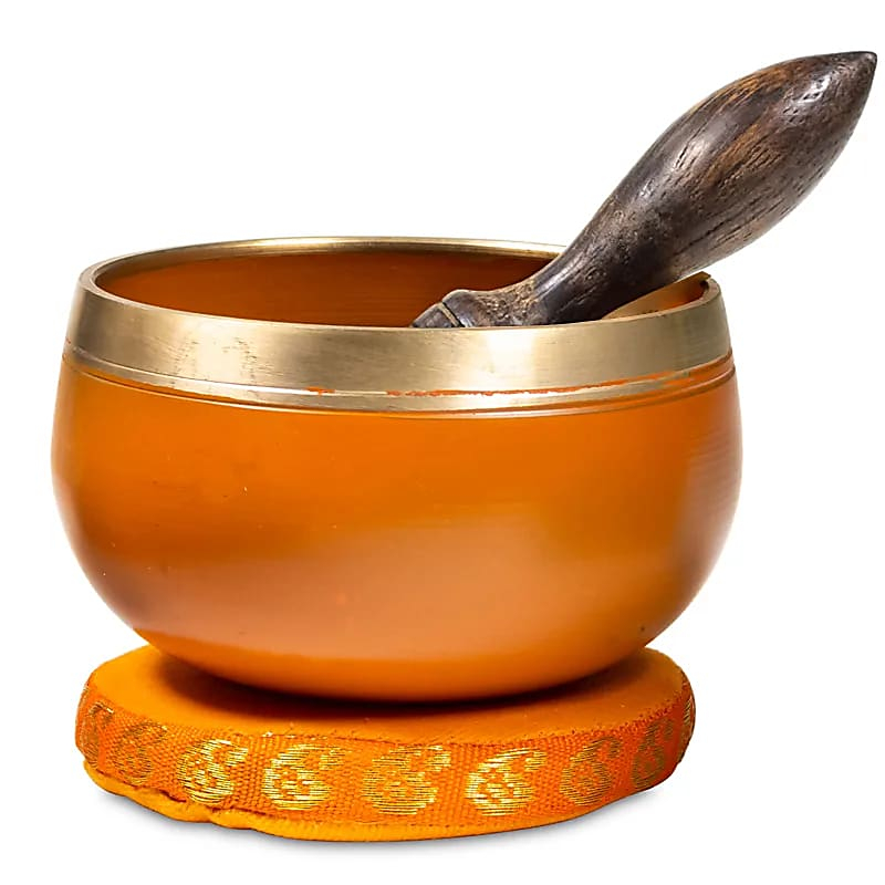 Tibetská miska oranžová 220g- Svadistana (sakrálna, sacral) chakra