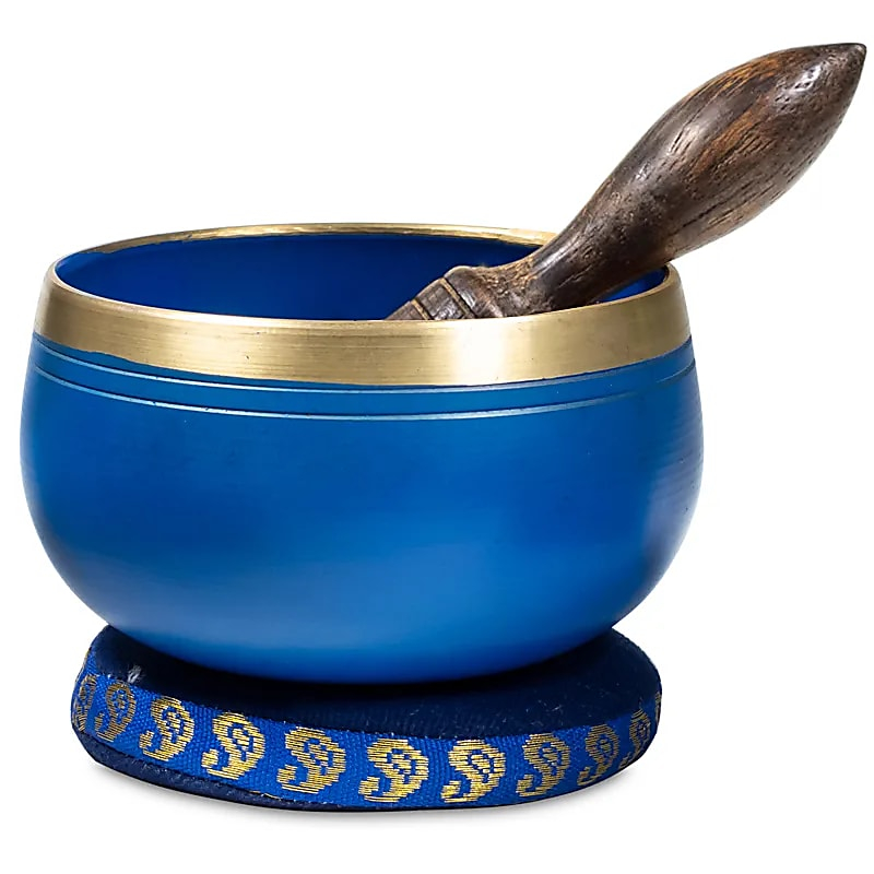 Tibetská miska tmavomodrá 220g - Agnya (tretie oko, third eye) chakra