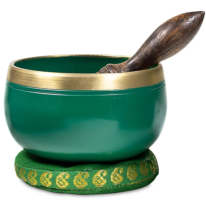 Tibetská miska zelená 220g- Anahata ( srdcová, heart)chakra